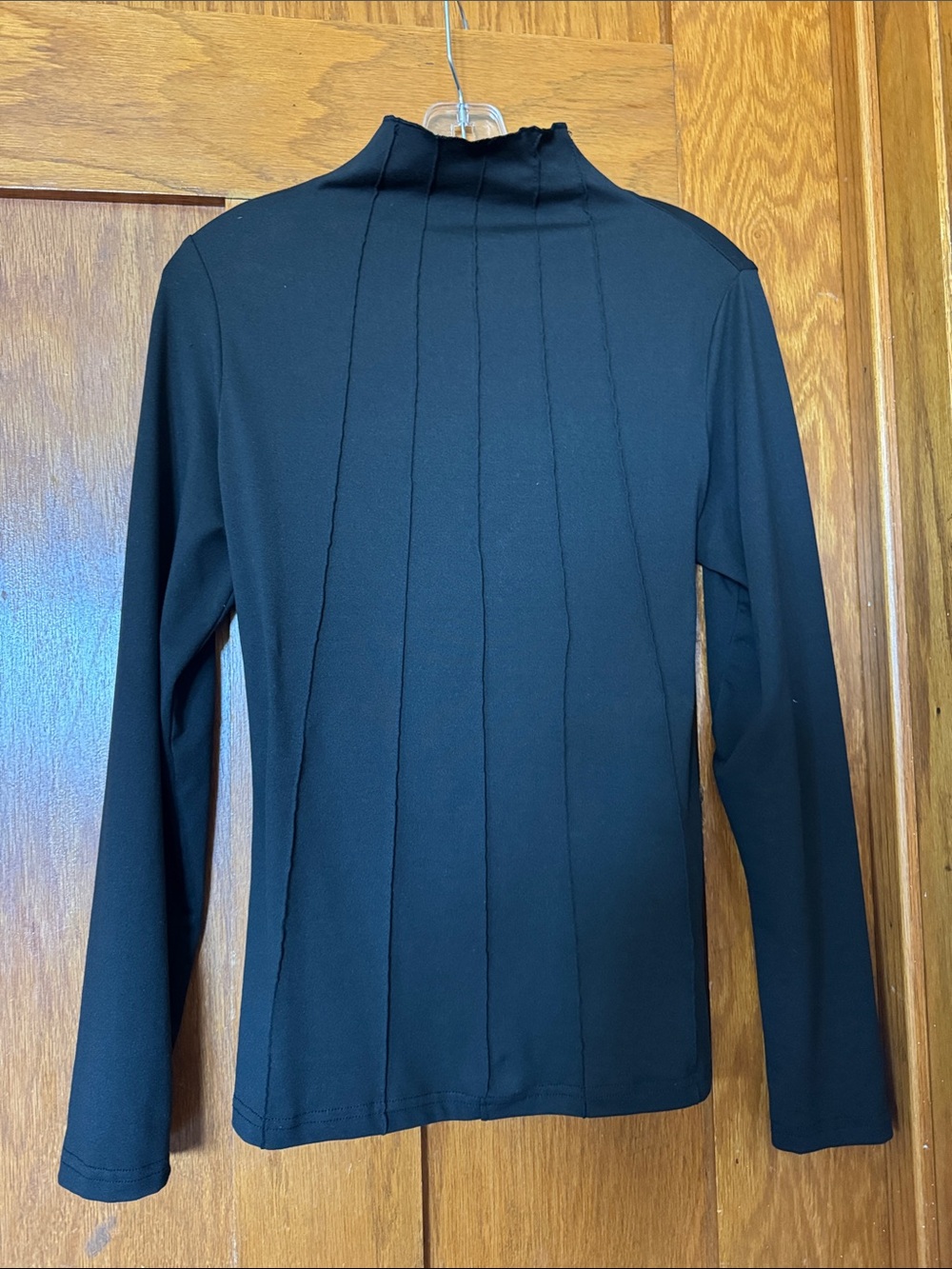 Black Long Sleeve Mock Neck Top